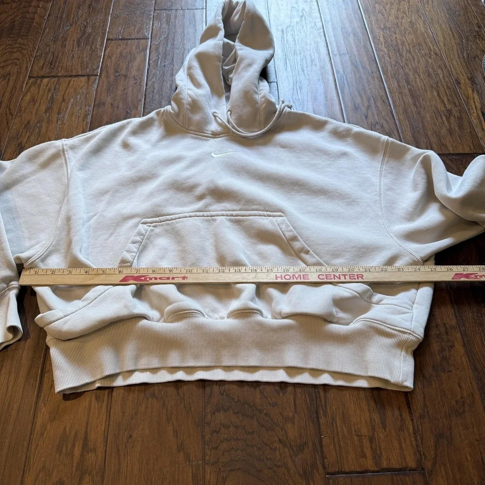 Nike Center Swoosh Hoodie Women's XS  oversized Sweatshirt Kangaroo Pocket crop